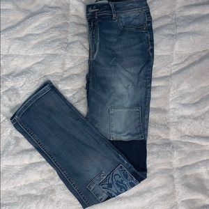 Patched Jeans
